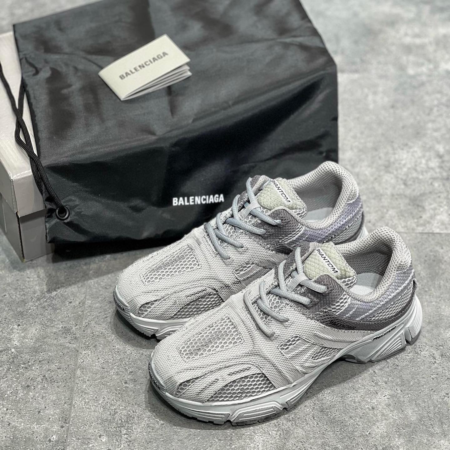 Balenciaga NIGO Black Monochrome Fabric Mesh Sneakers Shoes #nigo8442
