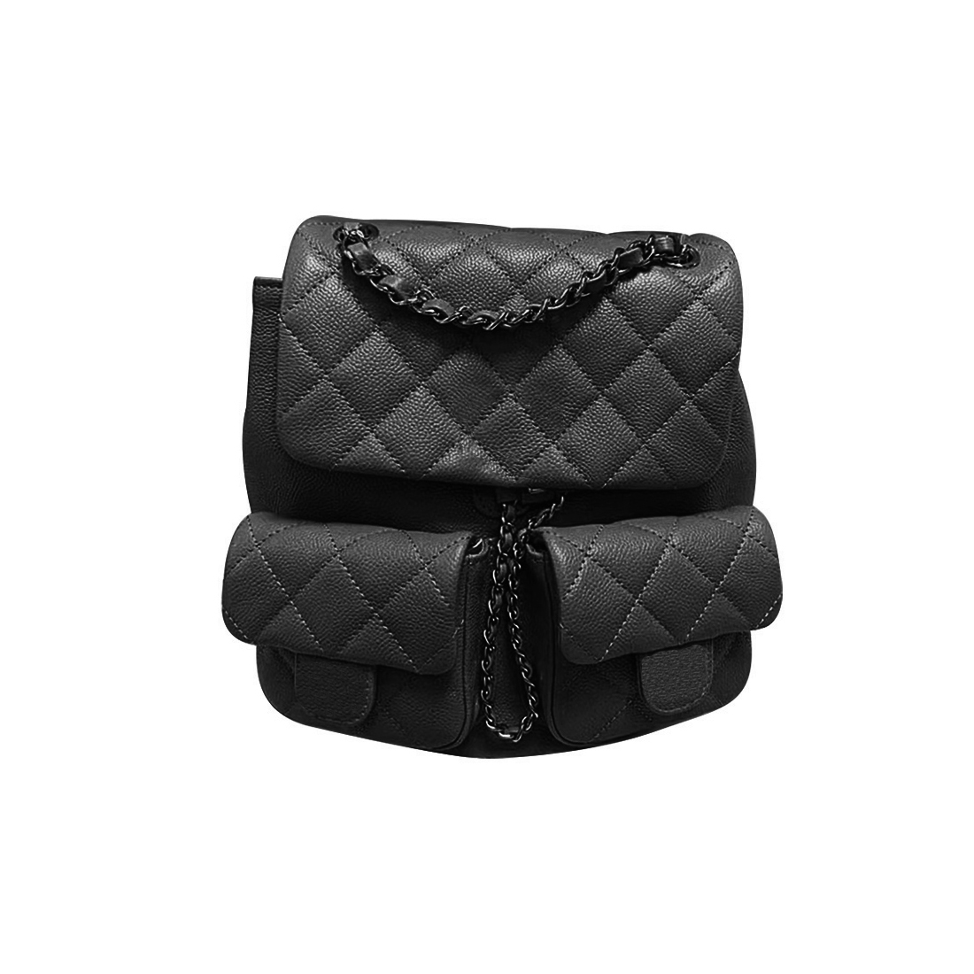Chanel NIGO Black Leather Backpack Bag Bags #nigo56619