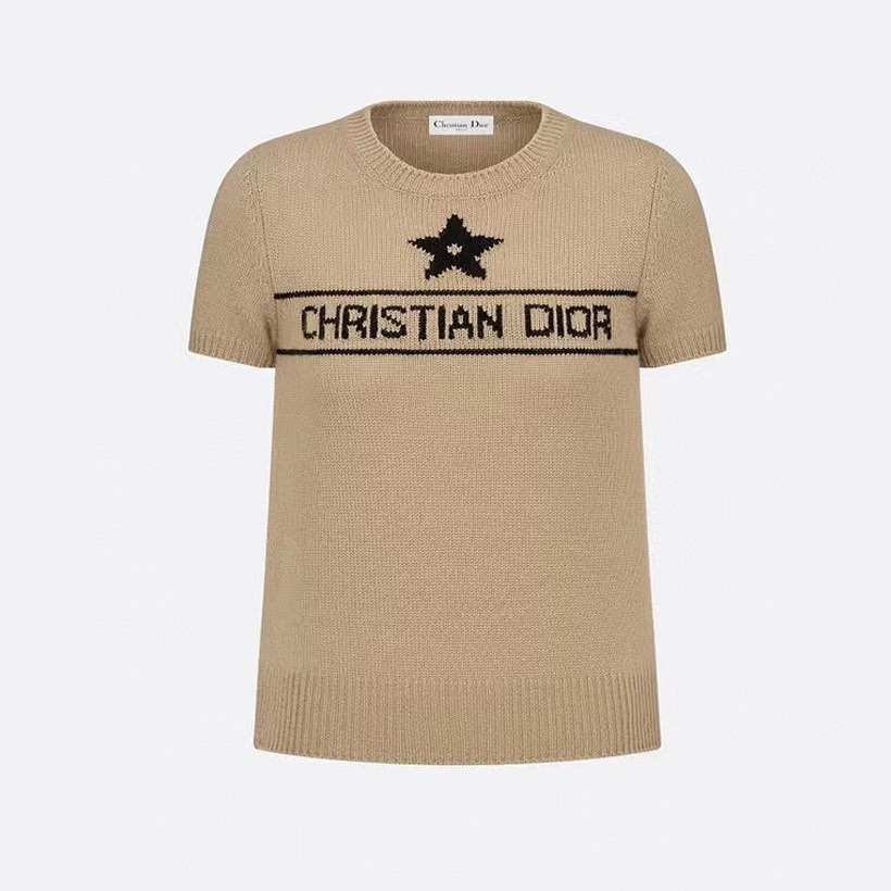 Dior NIGO Woman Cashmere Five Pointed Star Short Sleeved Sweater #nigo56554