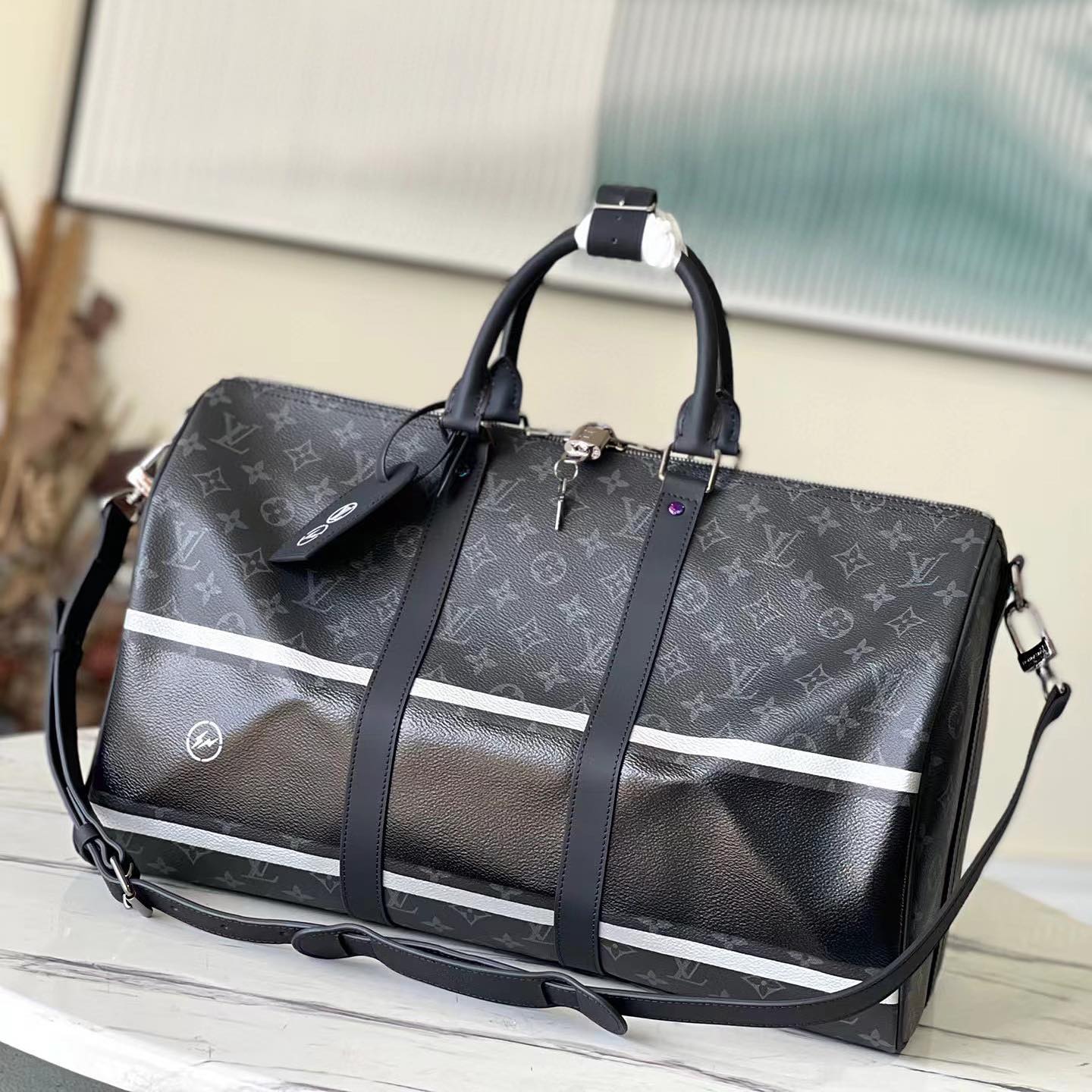 Louis Vuitton Black Tote Travel Bag Bags #nigo7675