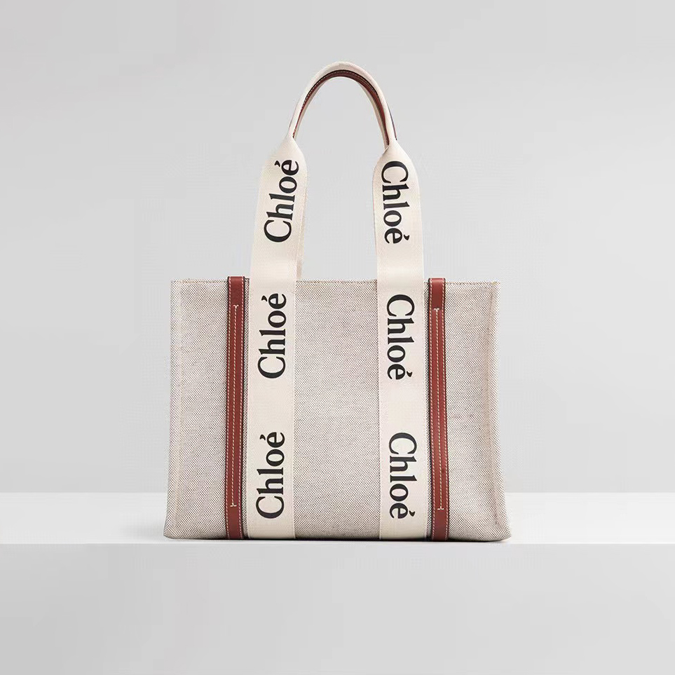 Chloe Medium Logo Print Web Tote Bag Shoulder Bag #nigo54283