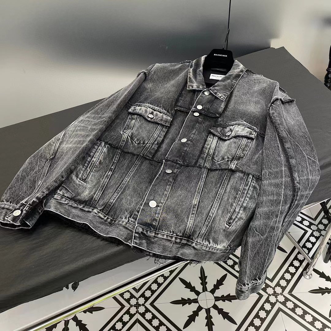 Balenciaga NIGO Woman Loose Cut Denim Jacket Jeans Pants Suit #nigo52335