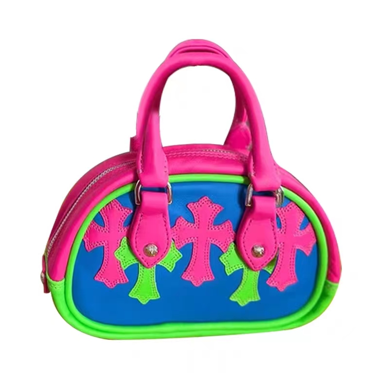 Chrome Hearts 925 Silver Leather Portable Shoulder Bag #nigo52131