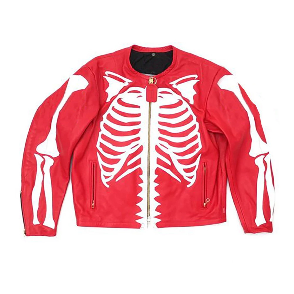 Supreme NIGO Leather Baseball Jacket Coat #nigo6689