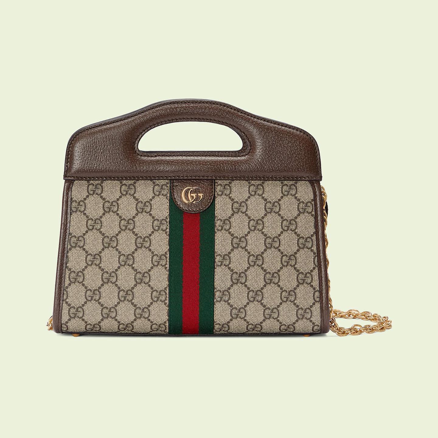 GUCCI Presbyopic Chain Leather Shoulder Bag Bags #nigo53695