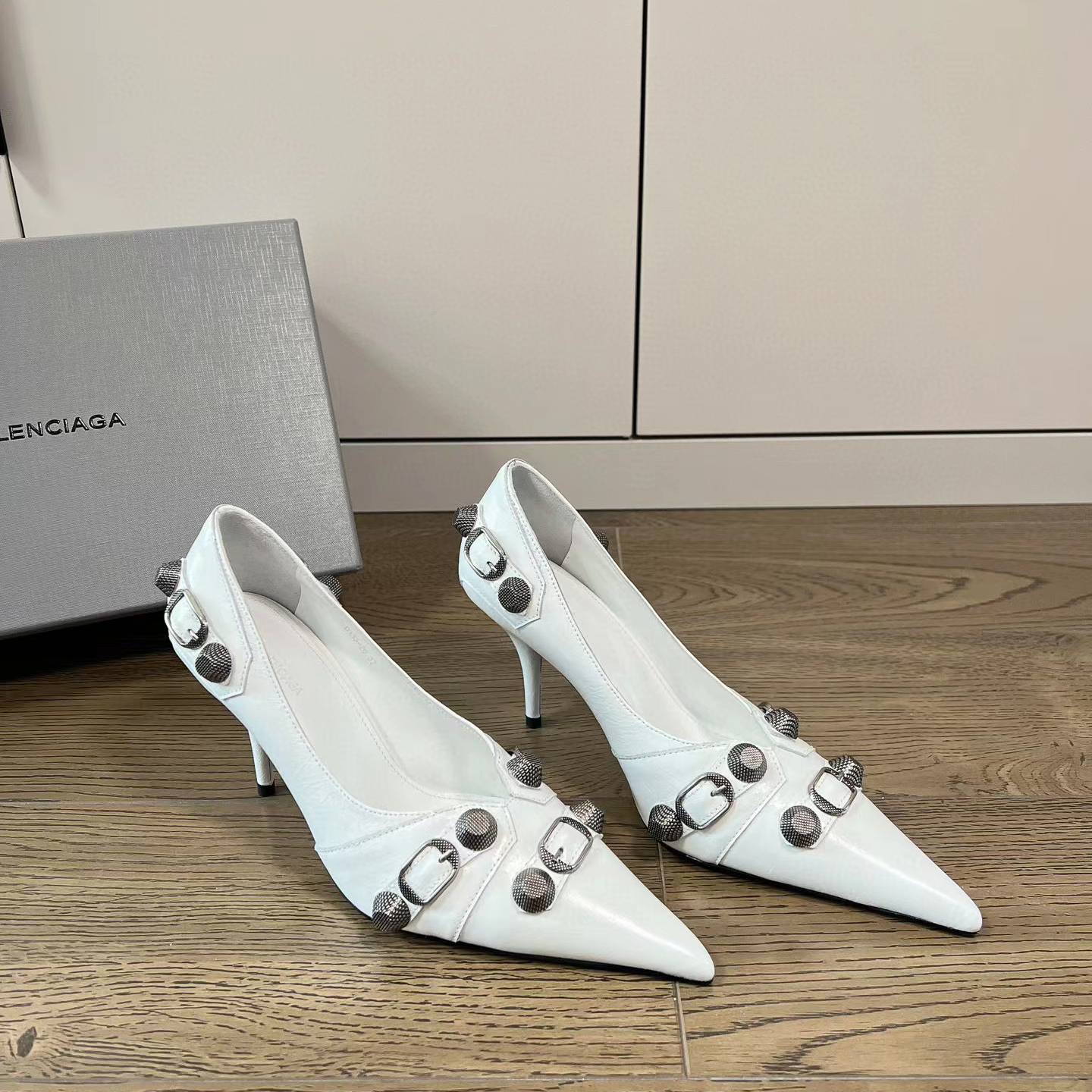 Balenciaga Women's Leather High-Heeled Shoes #nigo56529