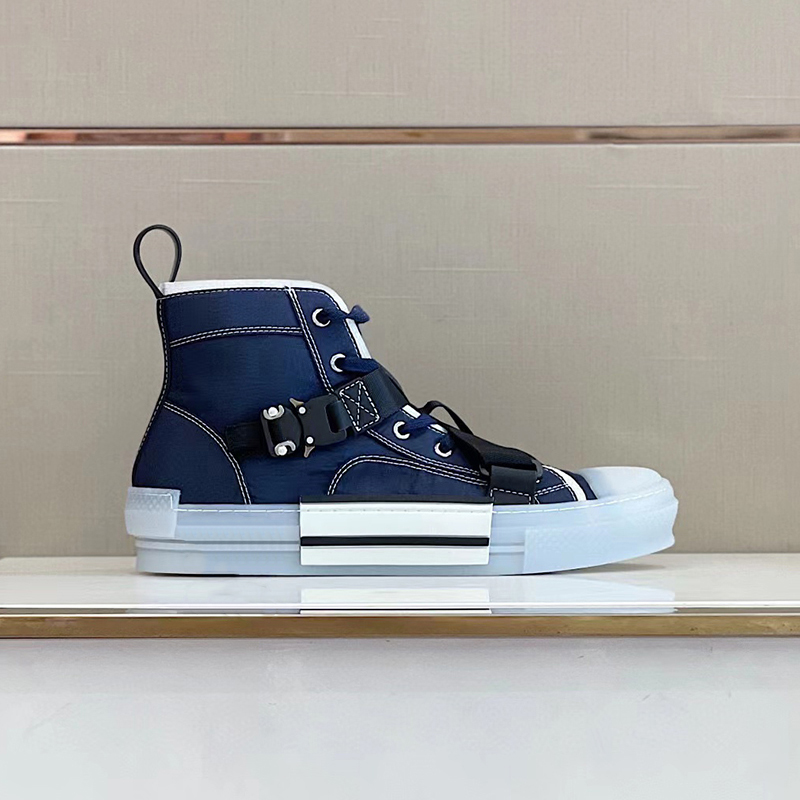DIOR High-Top Lock Lace-Up Flats Shoes #nigo4782
