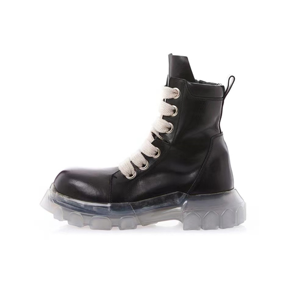 Wide Lace Thick Soled Martin Boots Shoes #nigo9753