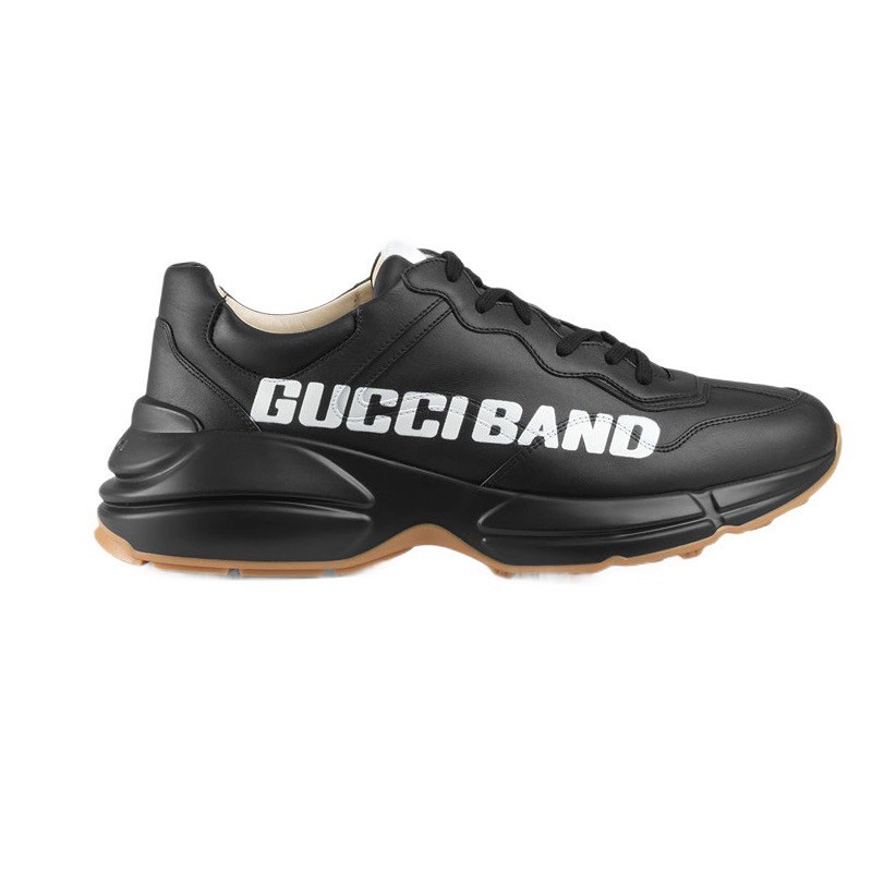 Gucci NIGO Black Leather Low Top Sports Casual Shoes #nigo8469
