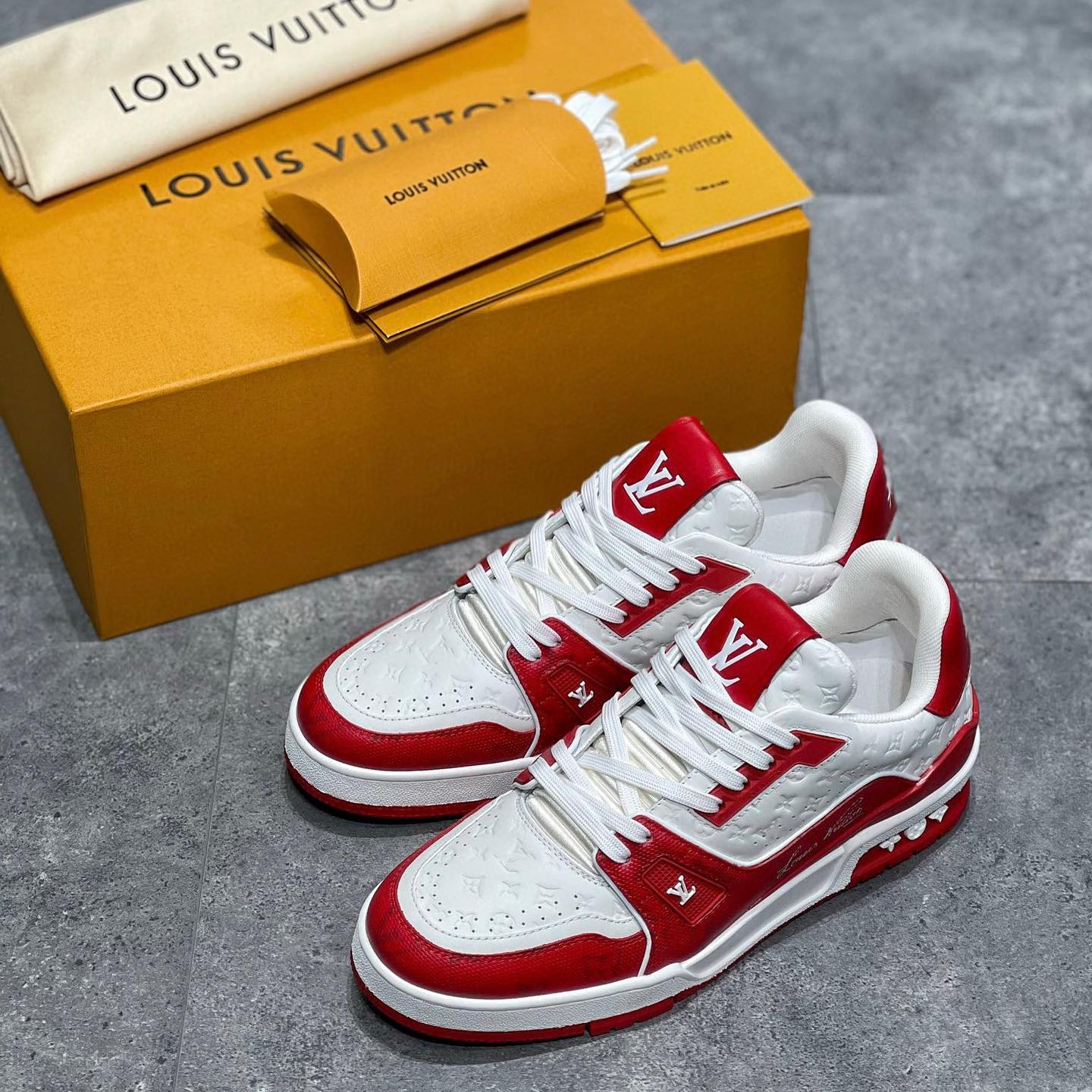 Louis Vuitton Trainer Sneaker Shoes #nigo8545