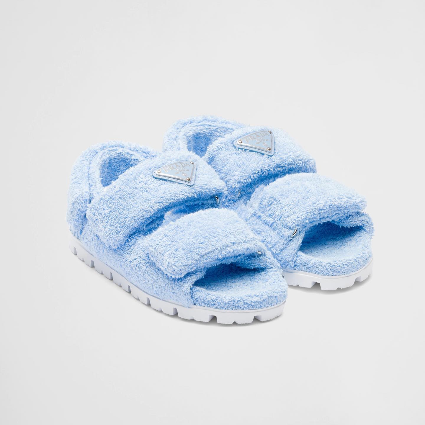 Prada Women'sLambskin Strap Heel Slipper Sandals Shoes #nigo51329