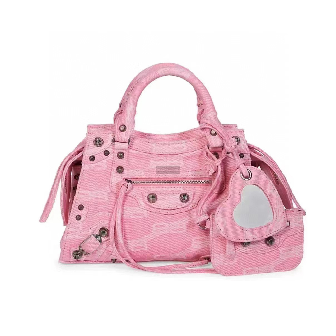 Balenciaga Women's Leather Wide Strap Crossbody Tote Bag #nigo51413