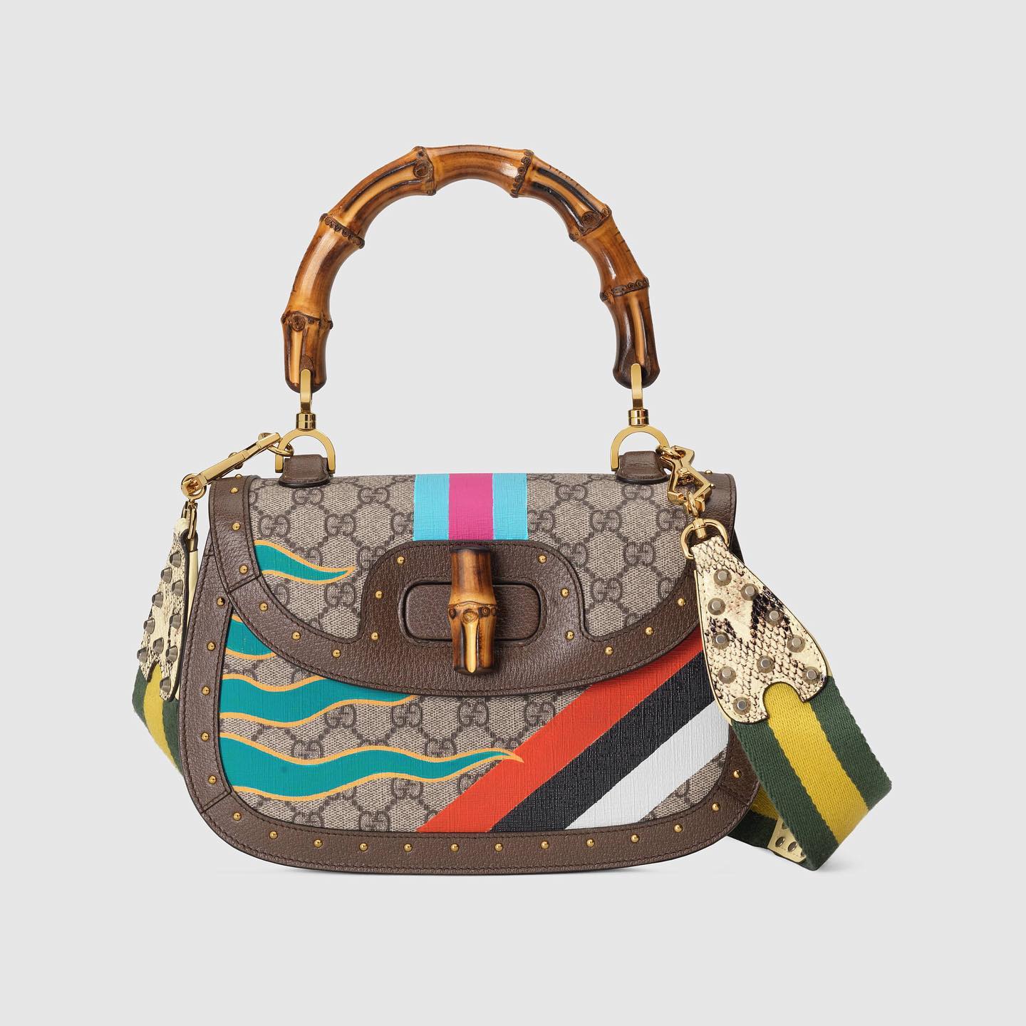 Gucci Bamboo Handle Locking Shoulder Crossbody Tote Bag Bags #nigo54146
