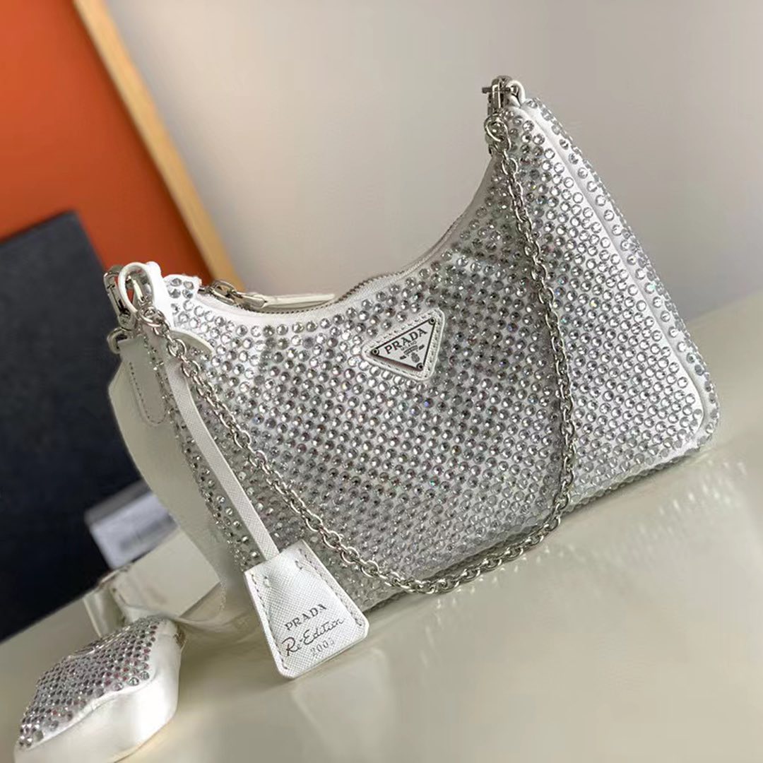 Prada Full Drilling Single Shoulder Diagonal Span Bag #nigo56159