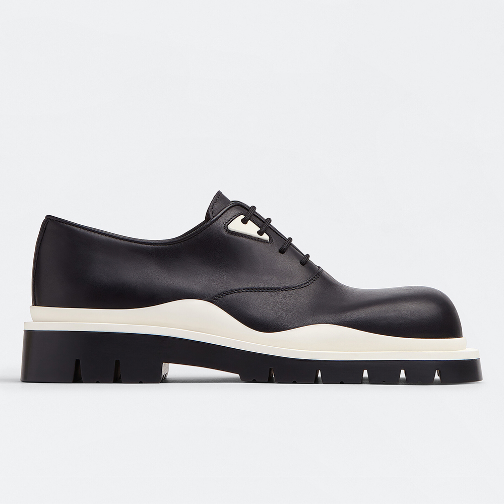 Bottega NIGO Veneta Tire Calfskin Vegetable Tanned Leather Lace Up Shoes #nigo5993