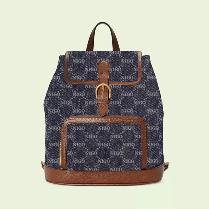 GUCCI Neutral Leather Backpack Bag Bags #nigo54279