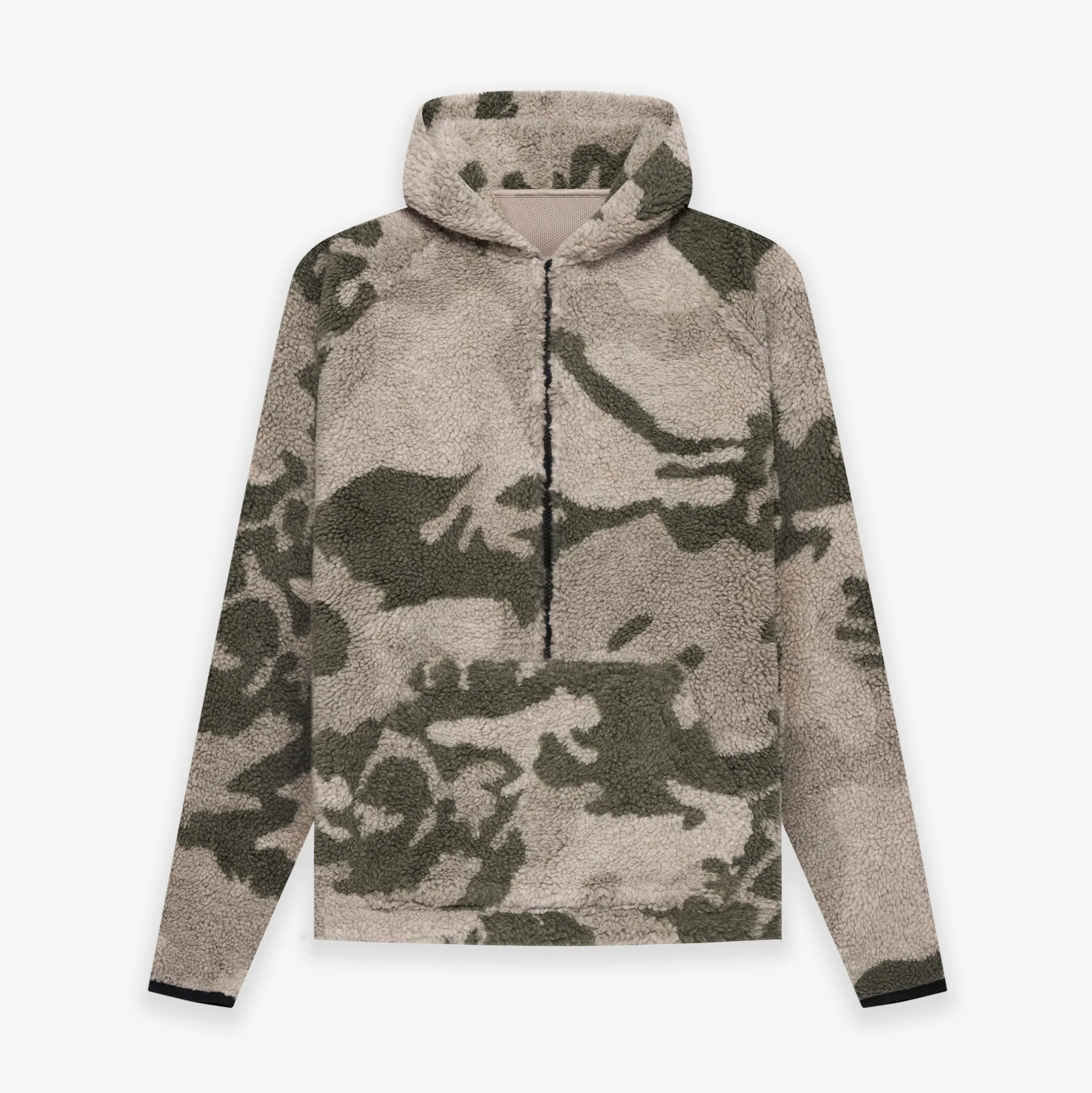 Essentials Hooded Lamb Zip Jacket Coat #nigo5411