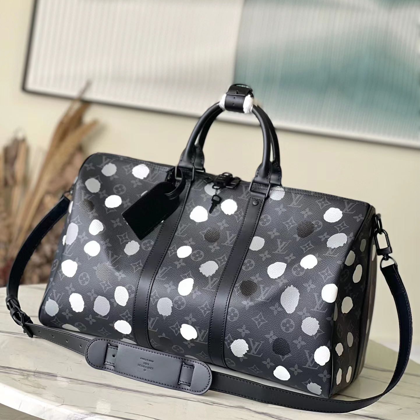 Louis Vuitton NIGO Black White Dot 45 Travel Bag Bags #nigo5977