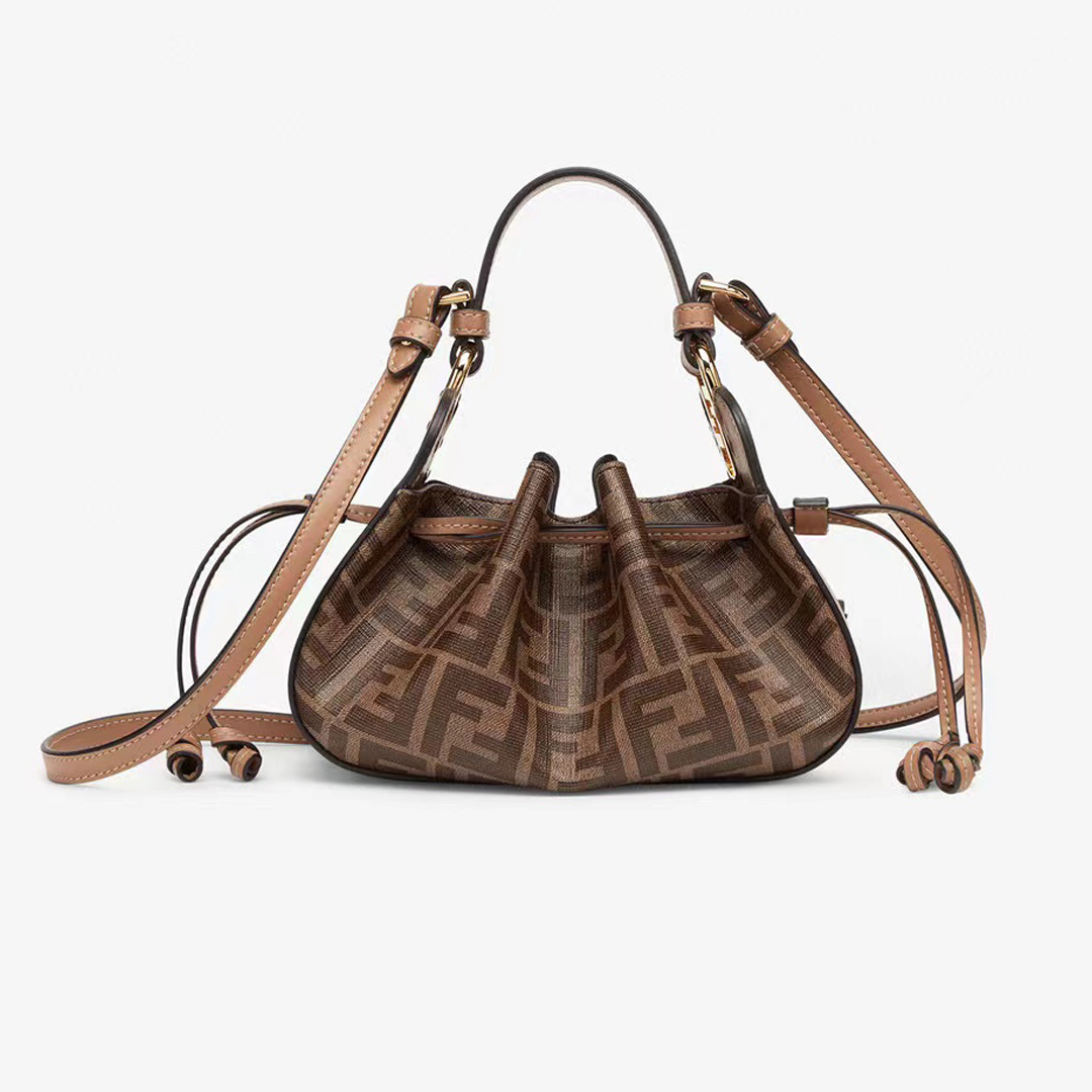 Fendi NIGO  Brown Small Handbag Bag Bags #nigo56796