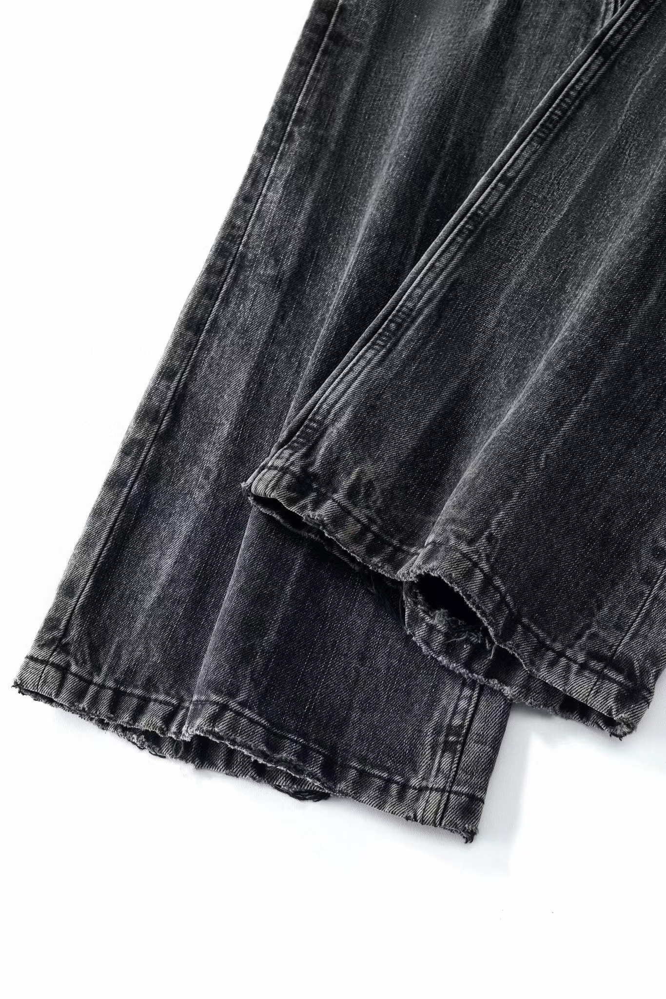 Balenciaga NIGO Man Black long wide leg jeans pants #nigo94159