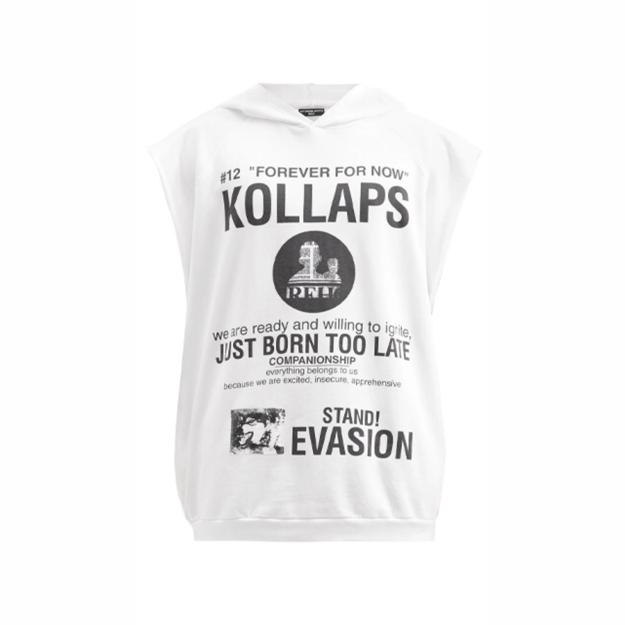 Raf Simons NIGO Sleeveless Hooded Sweater Pullover #nigo94219