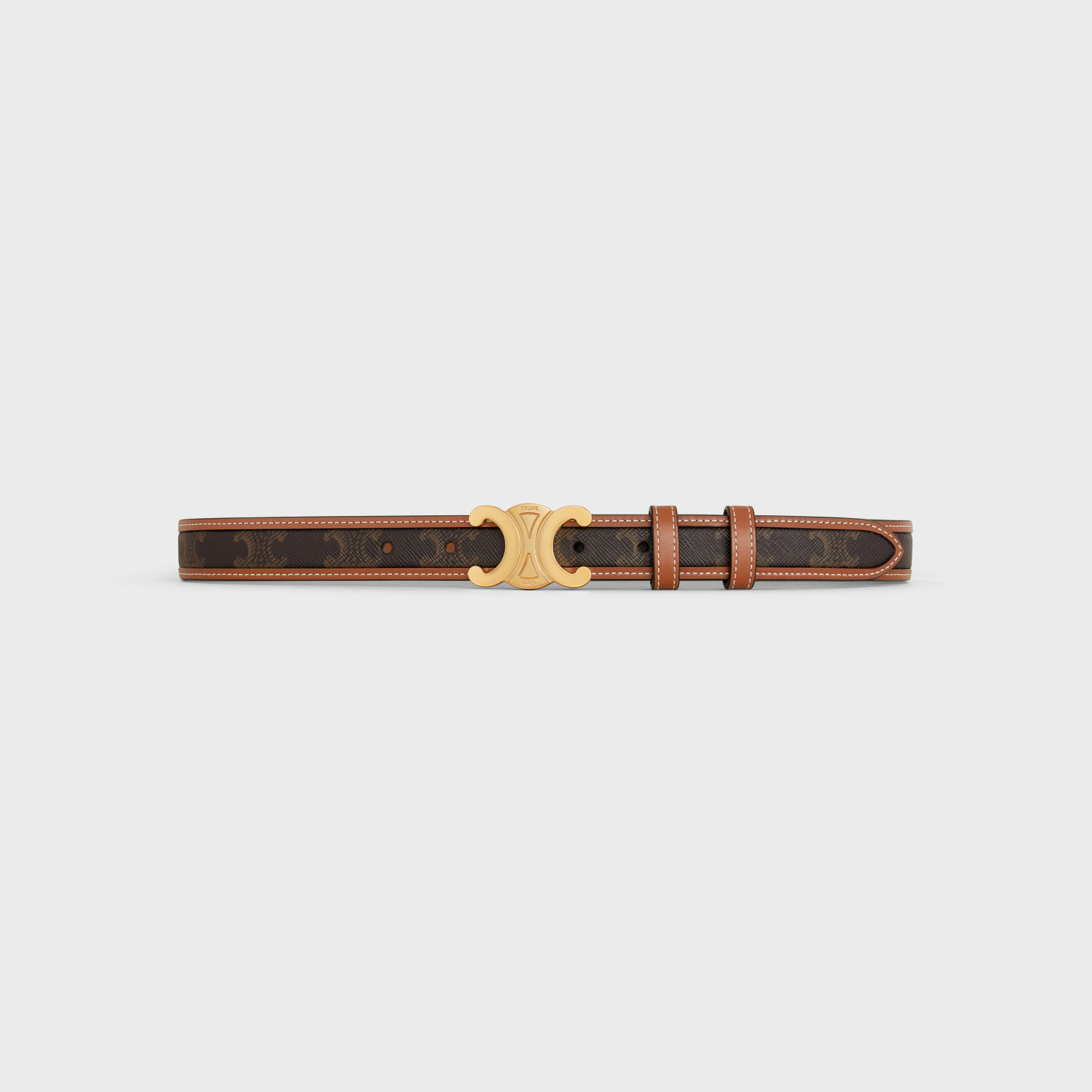 Celine NIGO  Leather Metal Buckle Belt Accessories #nigo56949