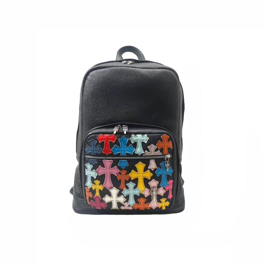 Chrome Hearts NIGO Double Shoulder Leather Backpack Bag Bags #nigo94226