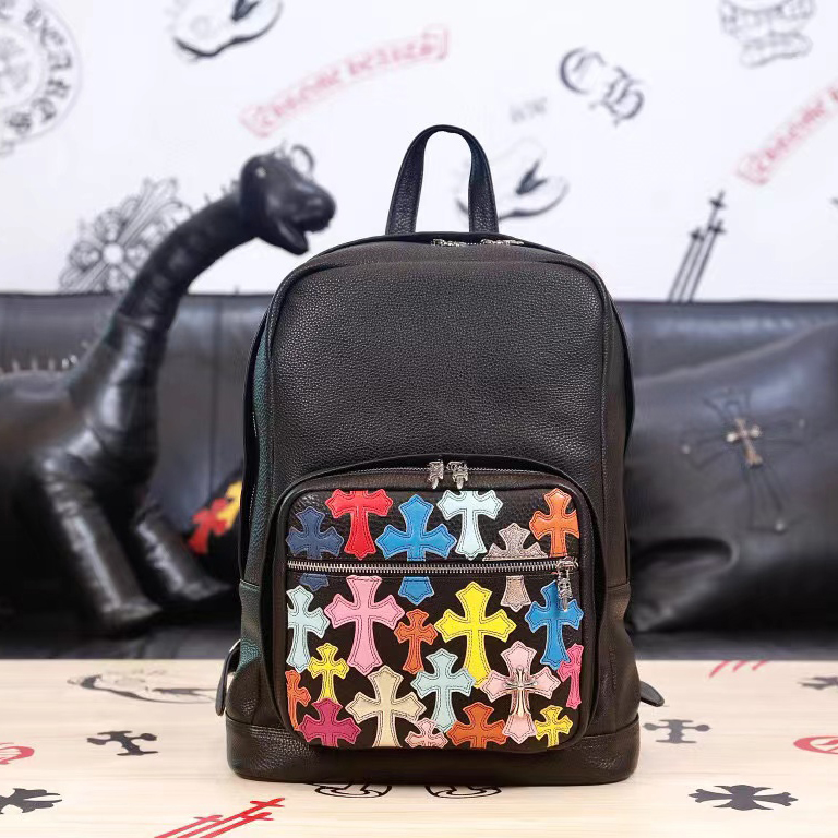 Chrome Hearts NIGO Double Shoulder Leather Backpack Bag Bags #nigo94226