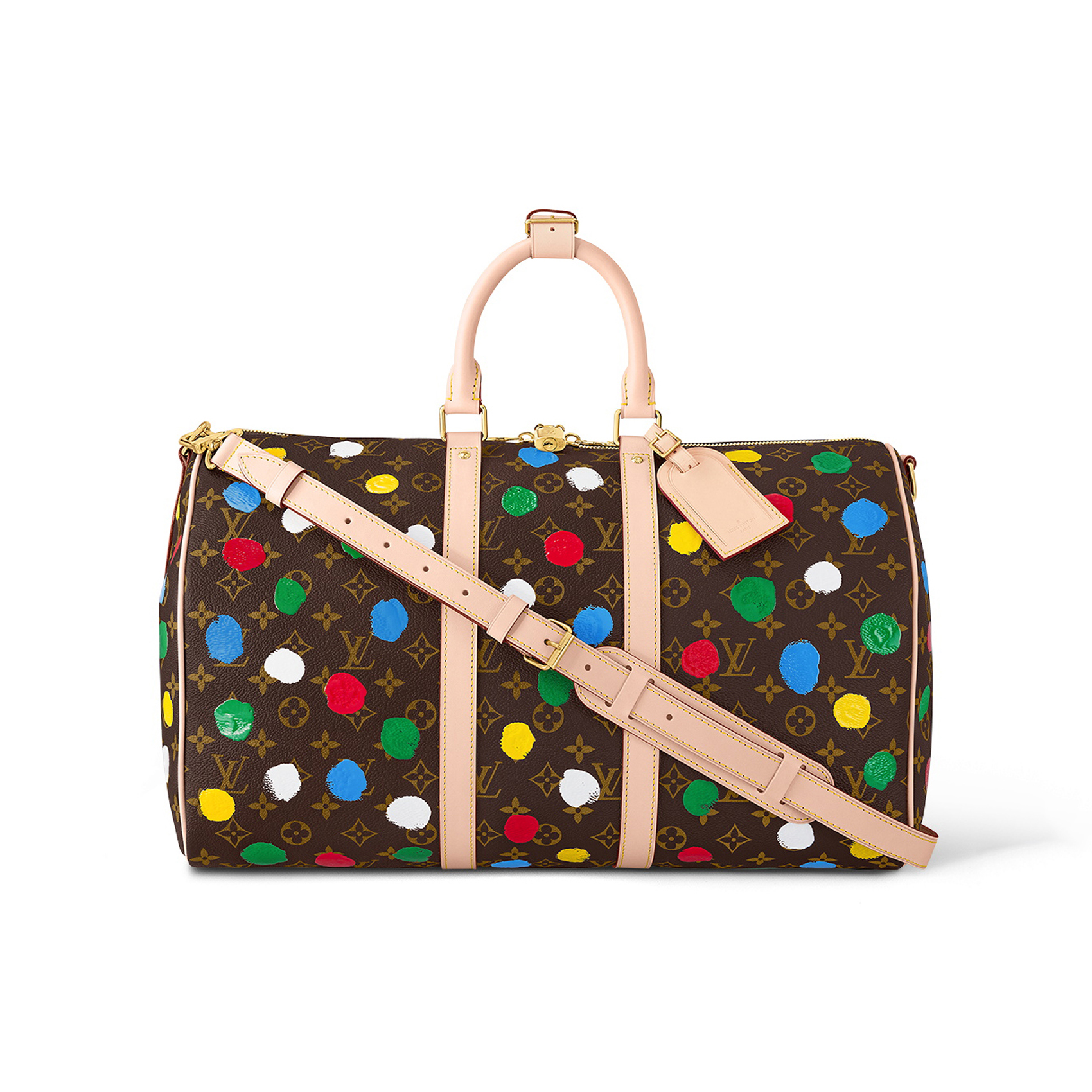 Louis Vuitton NIGO Color Polka Dot Leather Hand Luggage Bag Travel Bags #nigo56848