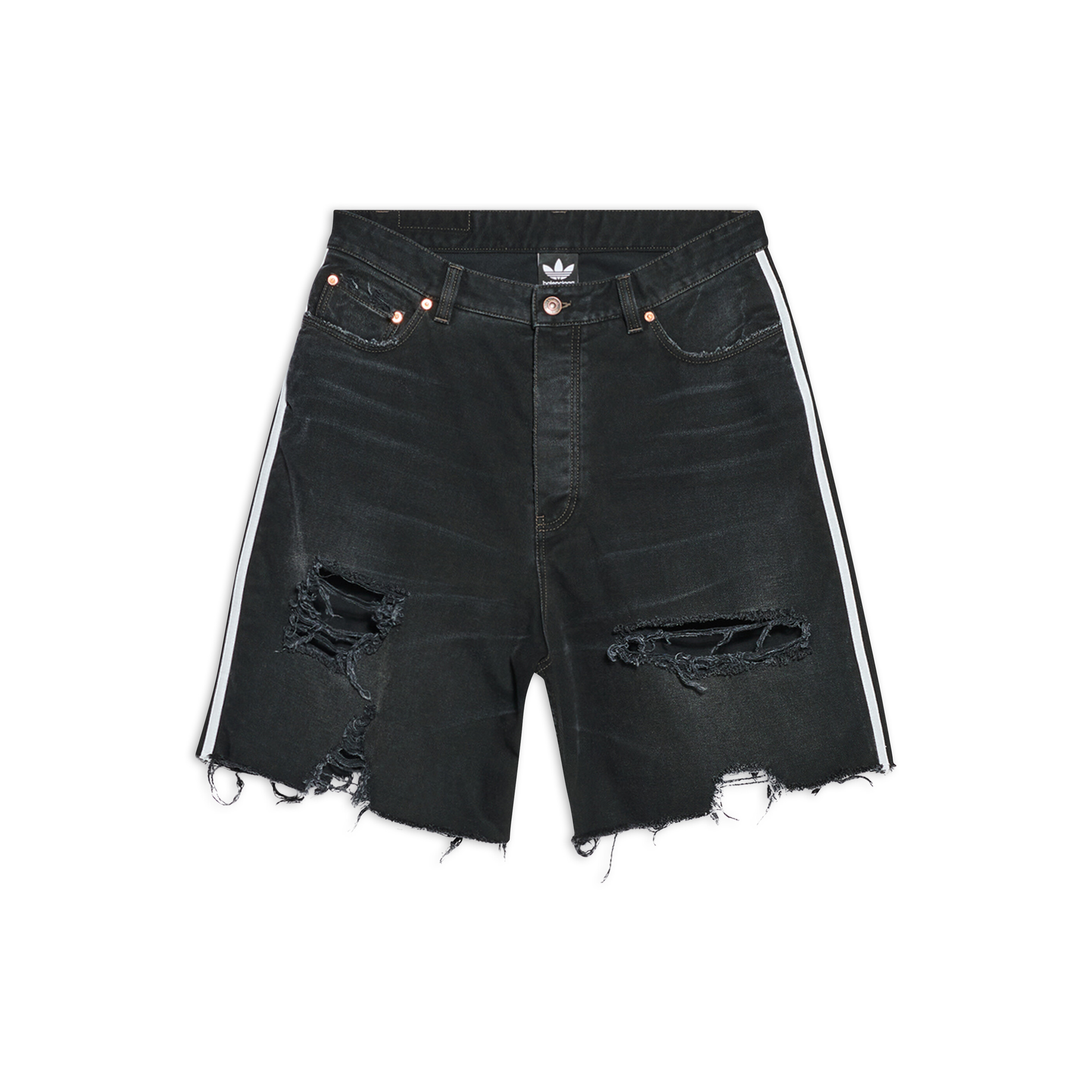 Balenciaga NIGO Man Vintage Distressed Denim Shorts Pants #nigo94252