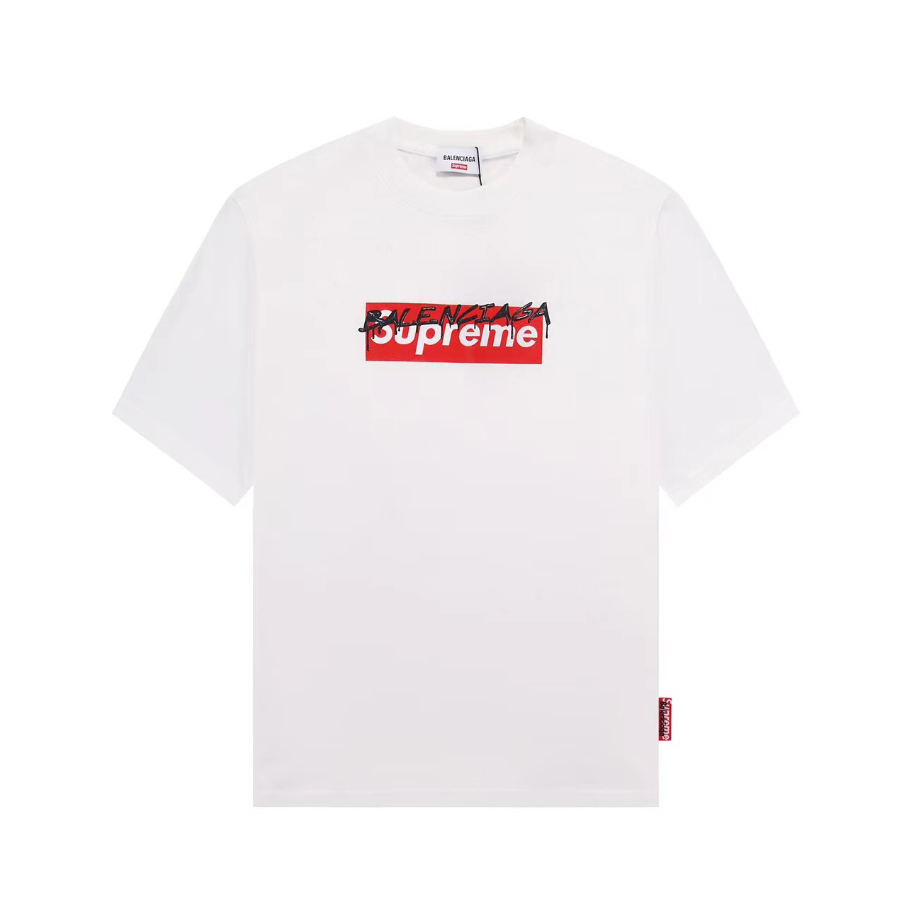 Balenciaga X Supreme NIGO Round Neck Cotton Short Sleeved T-shirt #nigo94351