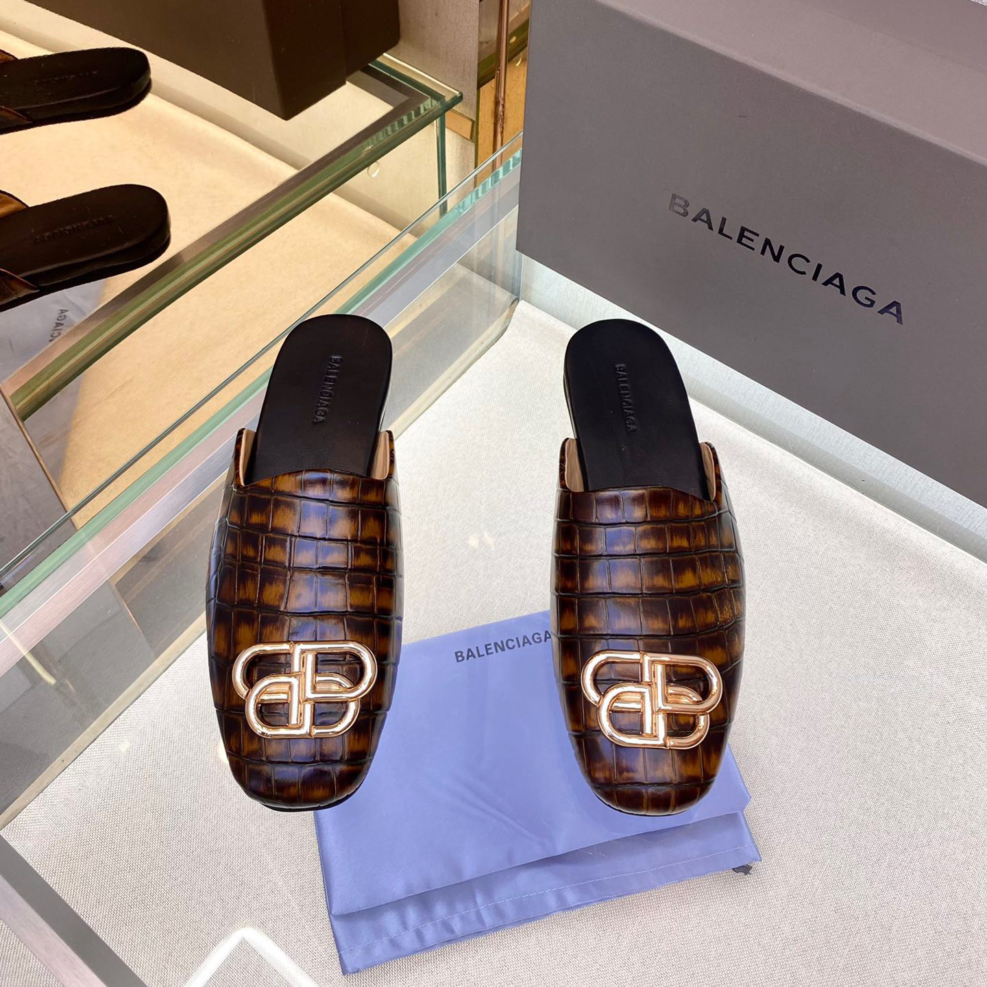 Balenciaga NIGO Leather Muller Shoes #nigo94341