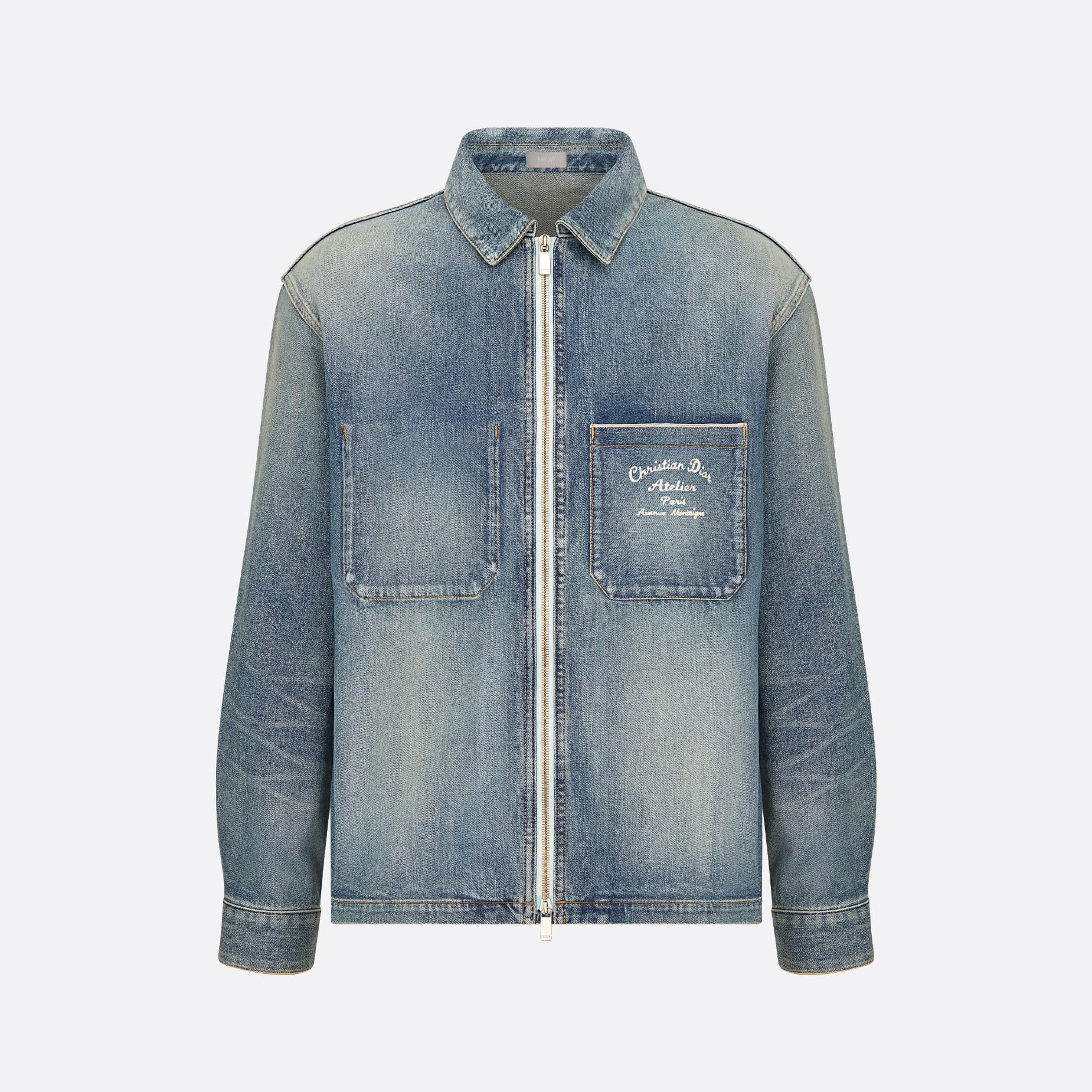 Dior NIGO Man Long Sleeved Denim Zippered Jacket #nigo94336