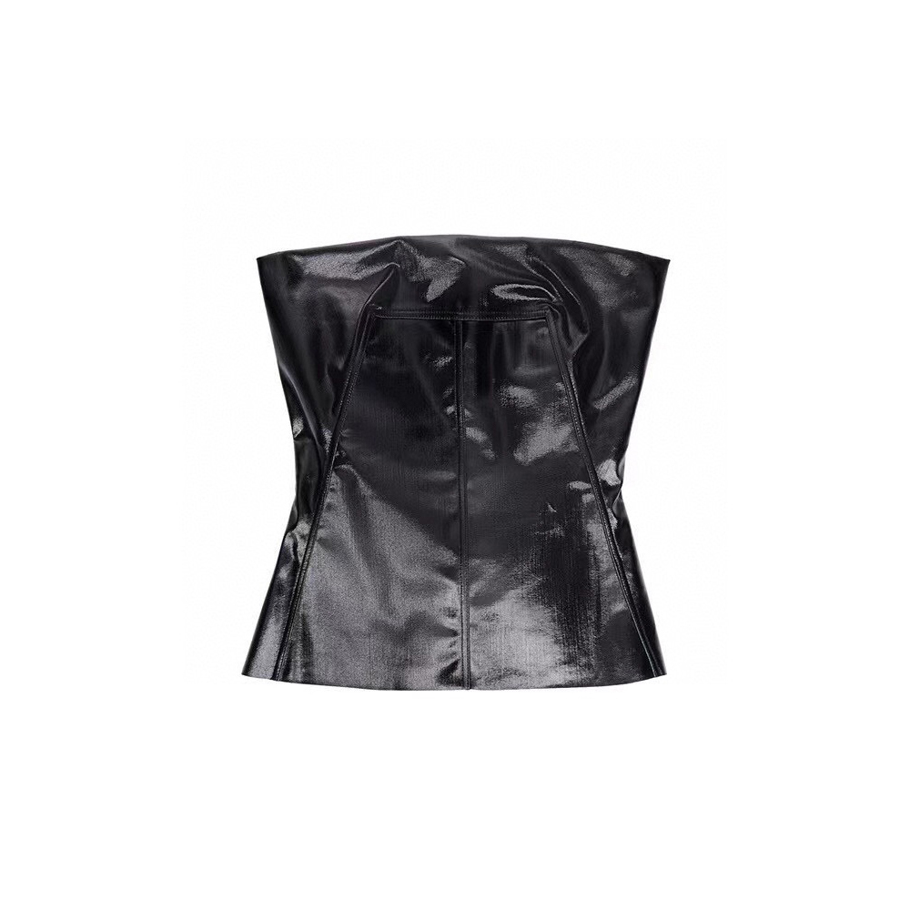 Rick Owens NIGO Woman Back Zip Denim Bra Top NGVP #nigo57276