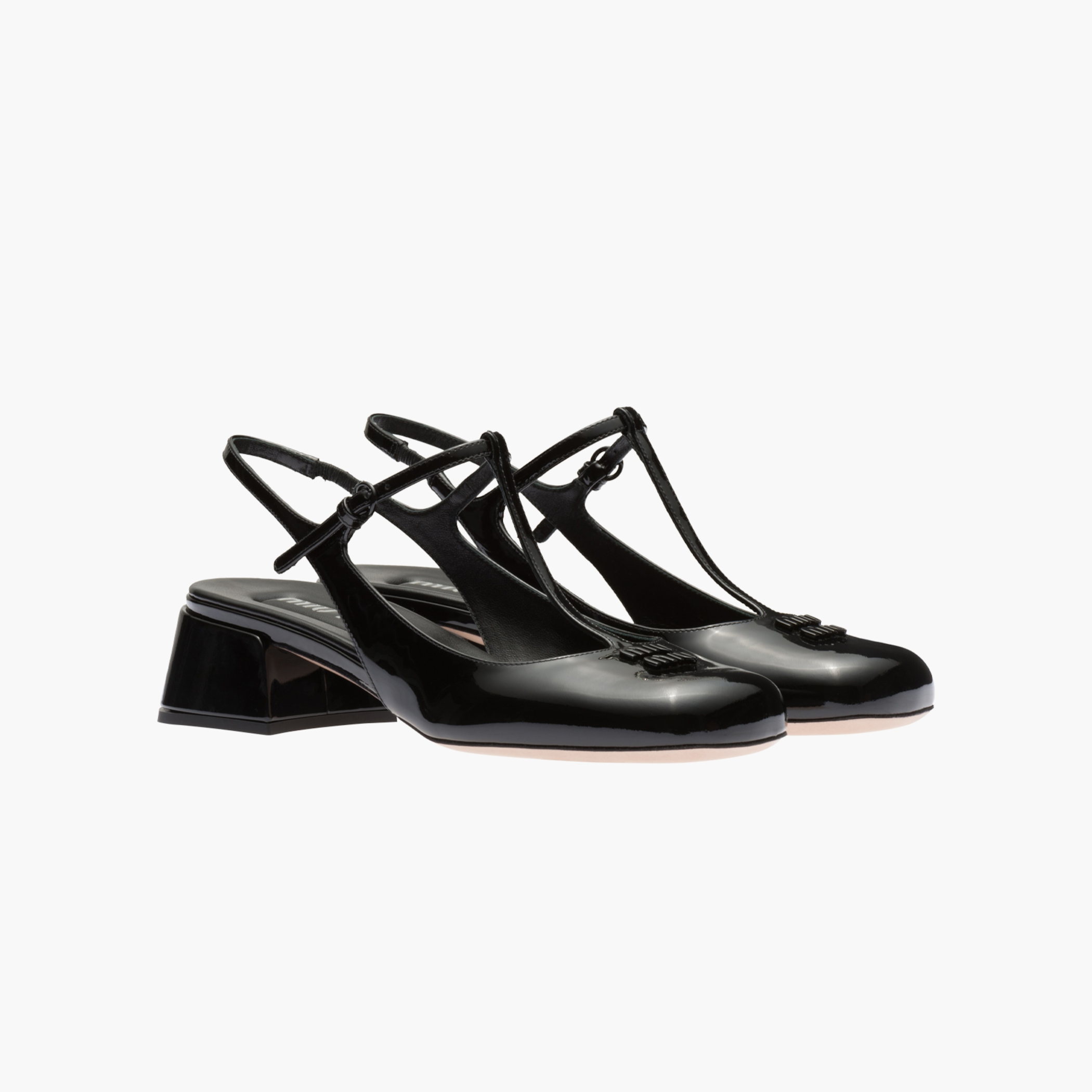 Miumiu NIGO High Heeled Dance Sandals Leather Shoes #nigo57263