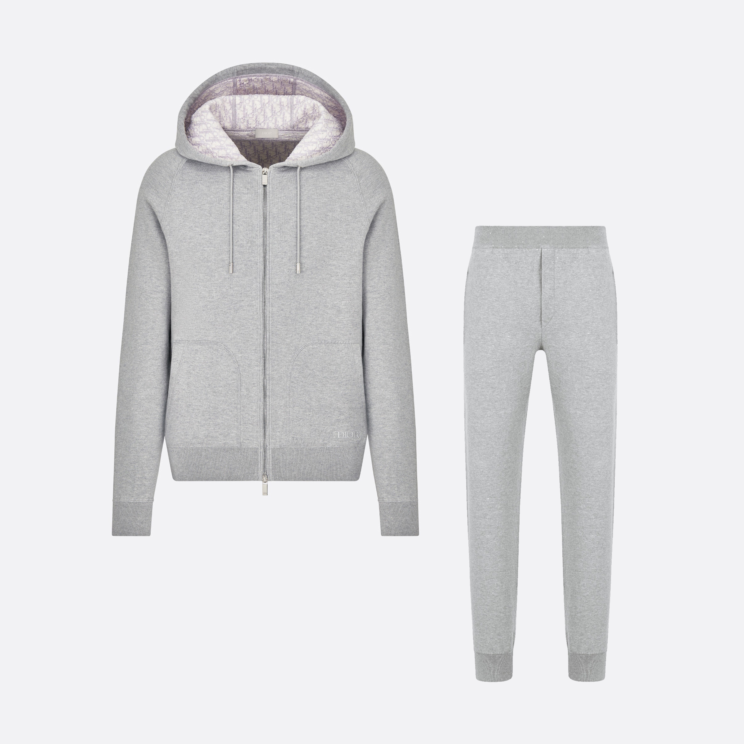 Dior NIGO Man Zip Hooded Coat Casual Trouser Pants Set Suit #nigo94266