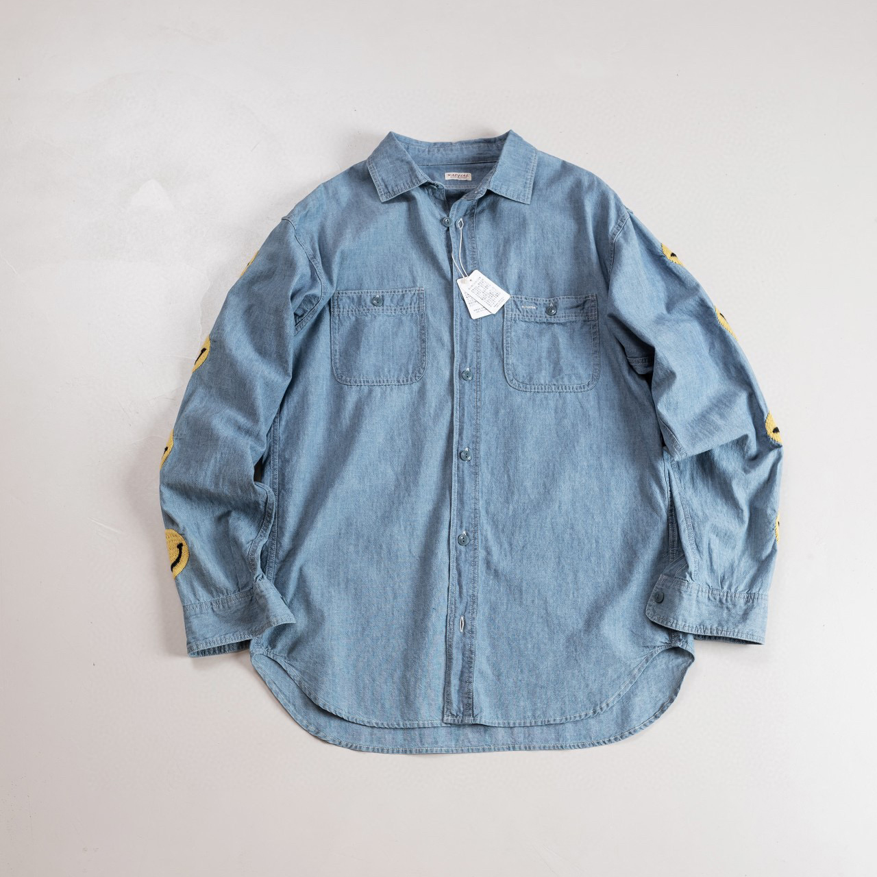 Kapital NIGO Smiling Face Embroidered Long Sleeved Shirt NGVP #nigo94357