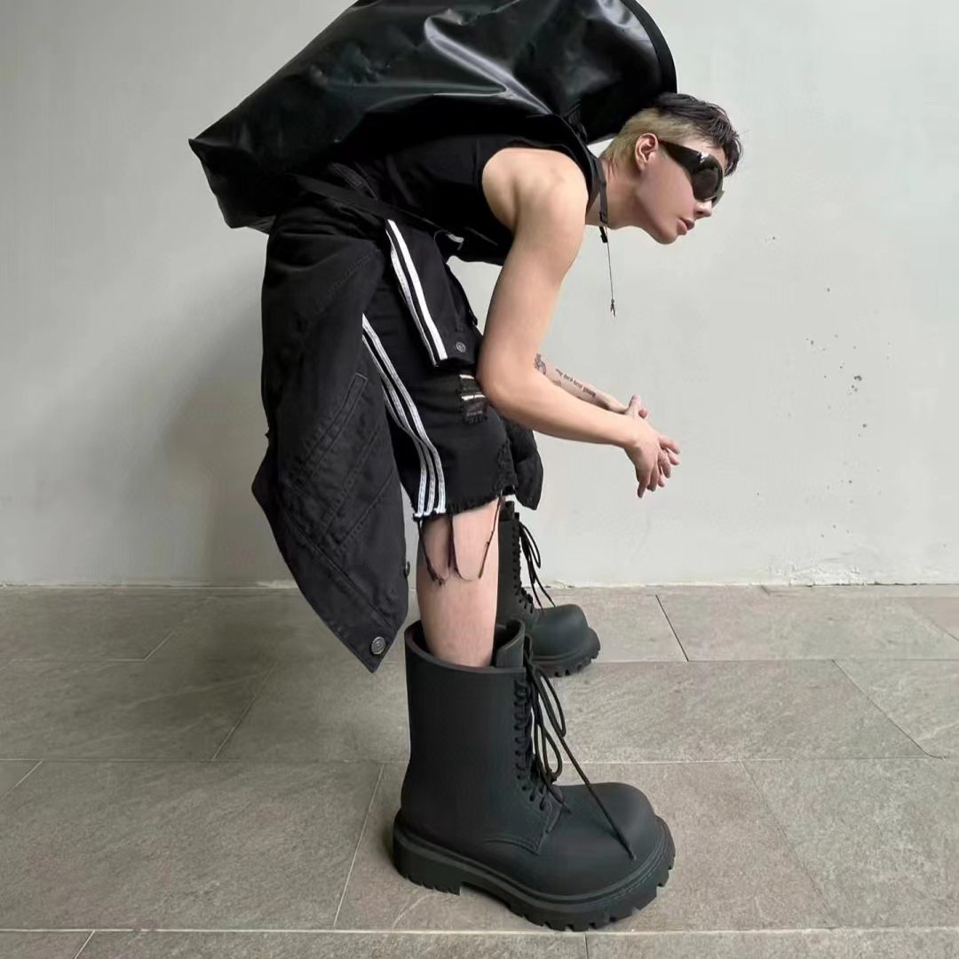 Balenciaga NIGO Man Vintage Distressed Denim Shorts Pants #nigo94252