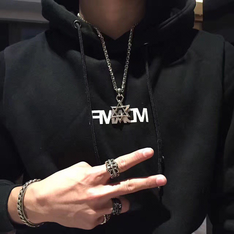 Chjewelry NIGO Sterling Silver Pentagram Necklace Accessories #nigo94349