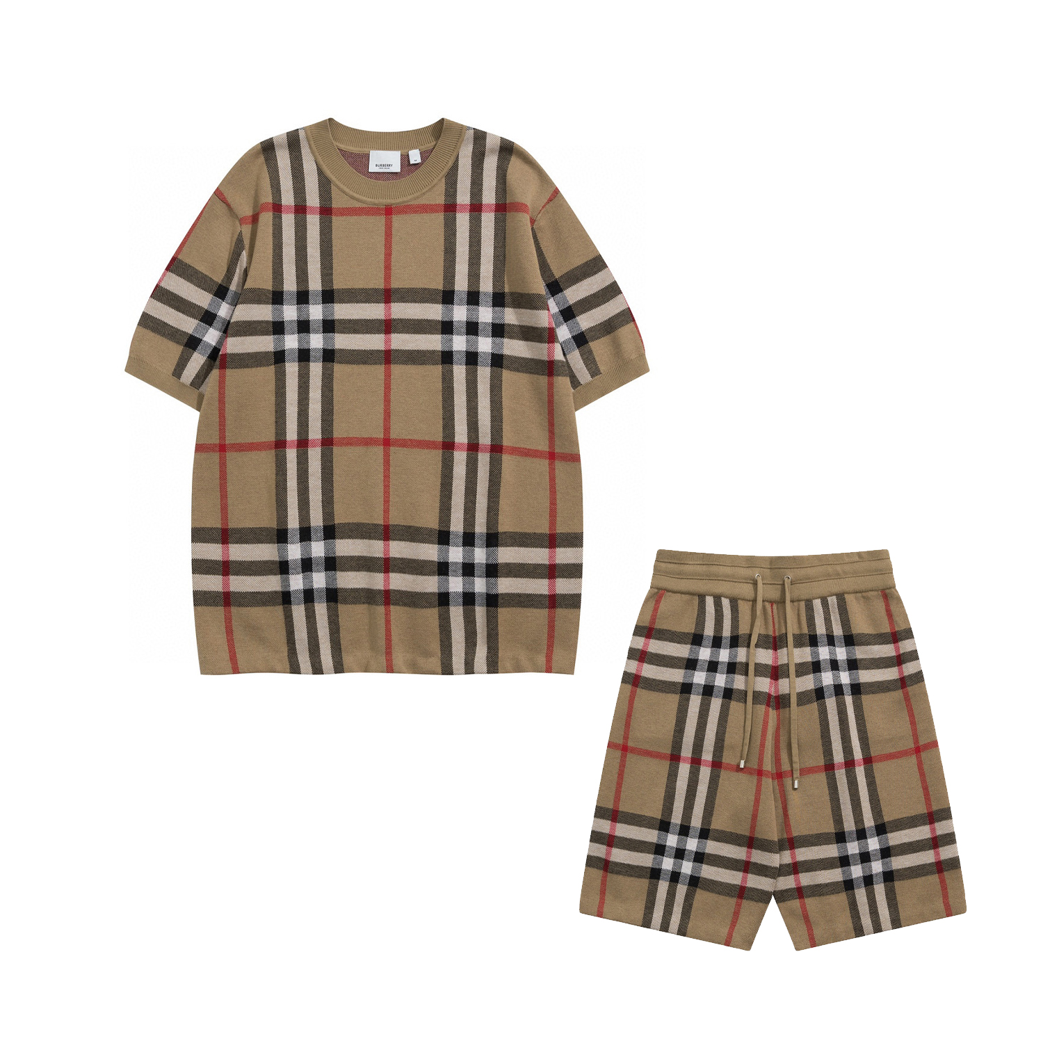Burberry NIGO Man Striped short sleeved shorts Pants for summer beach wear Suit Set #nigo94347