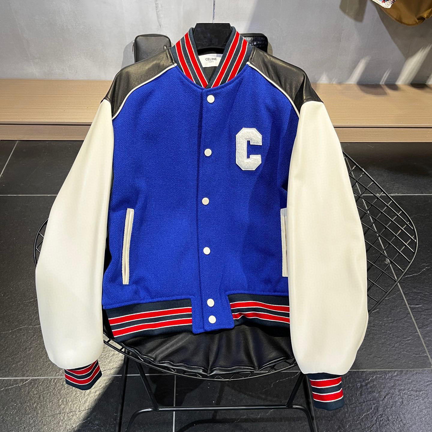 Celine NIGO Man Blue Baseball Jacket #nigo94375