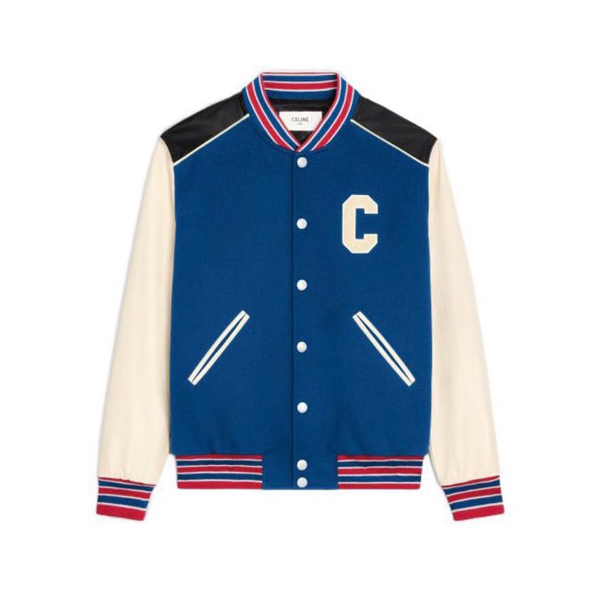 Celine NIGO Man Blue Baseball Jacket #nigo94375