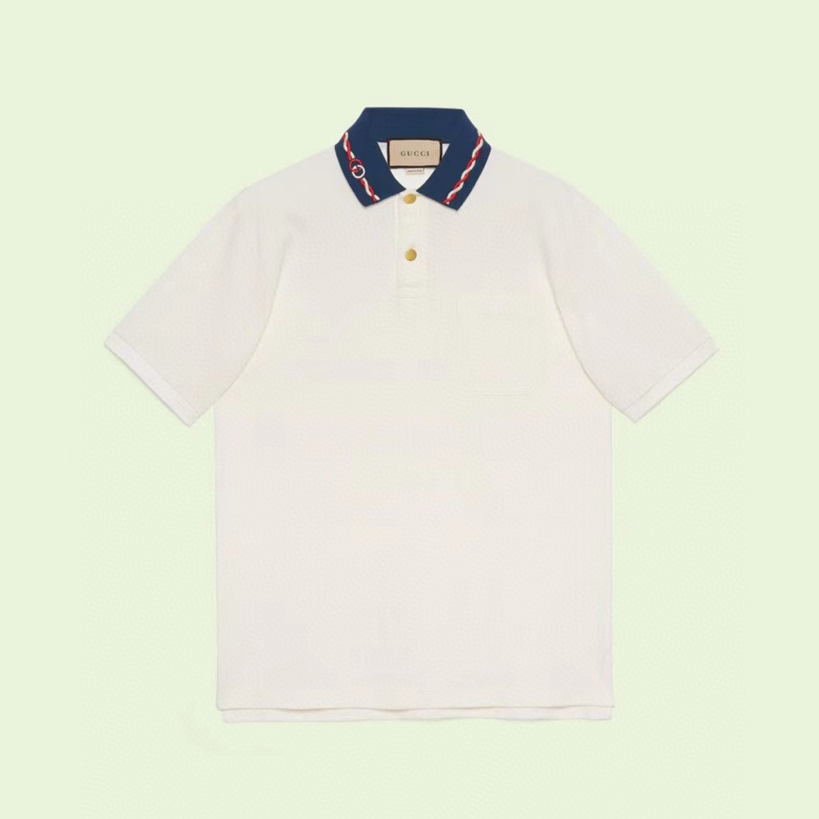 GUCCI NIGO Man Cotton Short Sleeved Polo T-Shirt #nigo94439