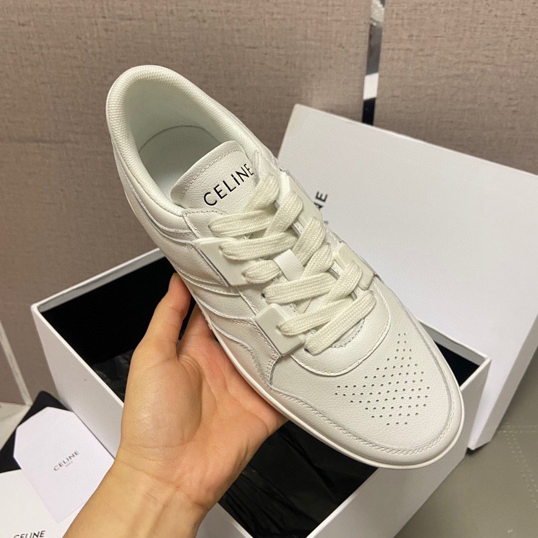 Celine NIGO Leather Low-Top Lace-Up Sneakers Shoes #nigo4641