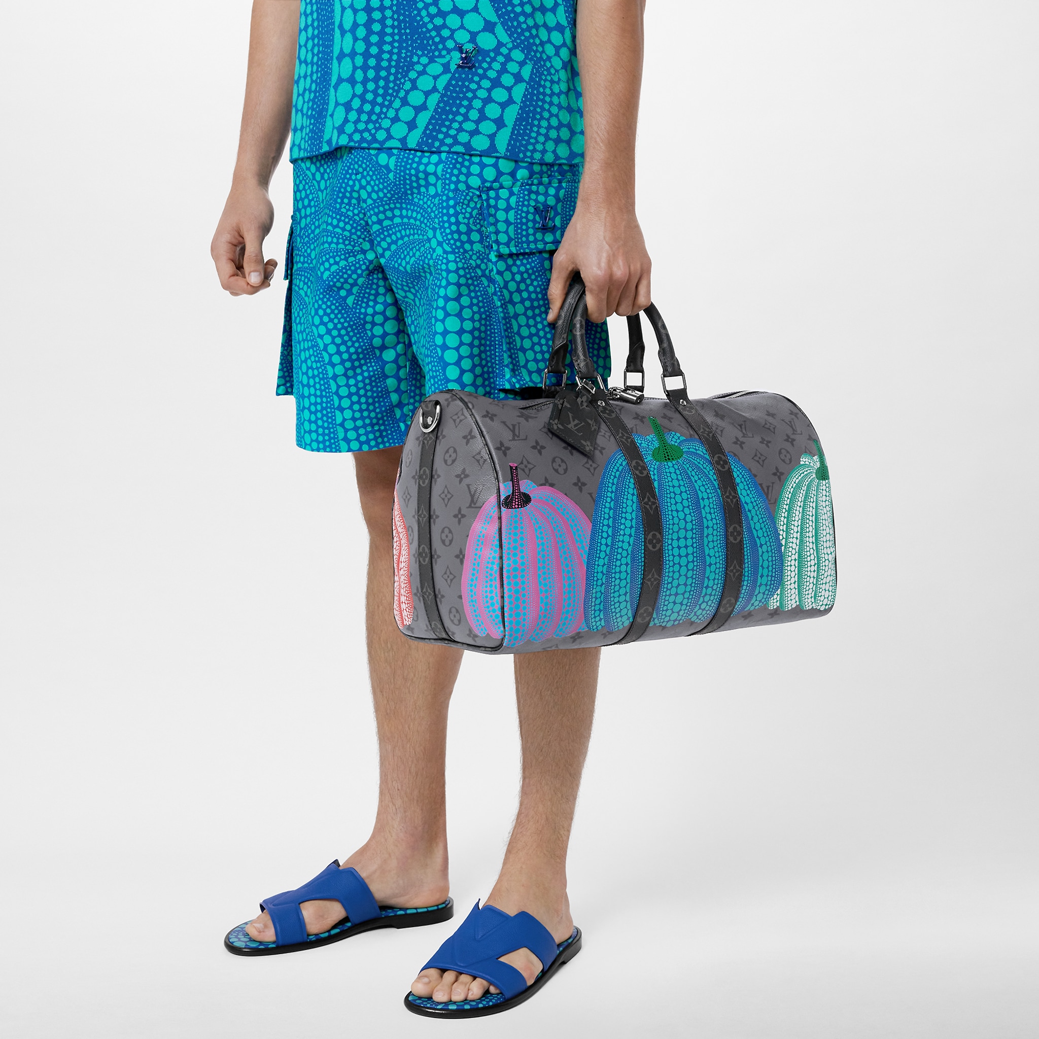 Louis Vuitton NIGO Leather Handbag Travel Bag #nigo94461