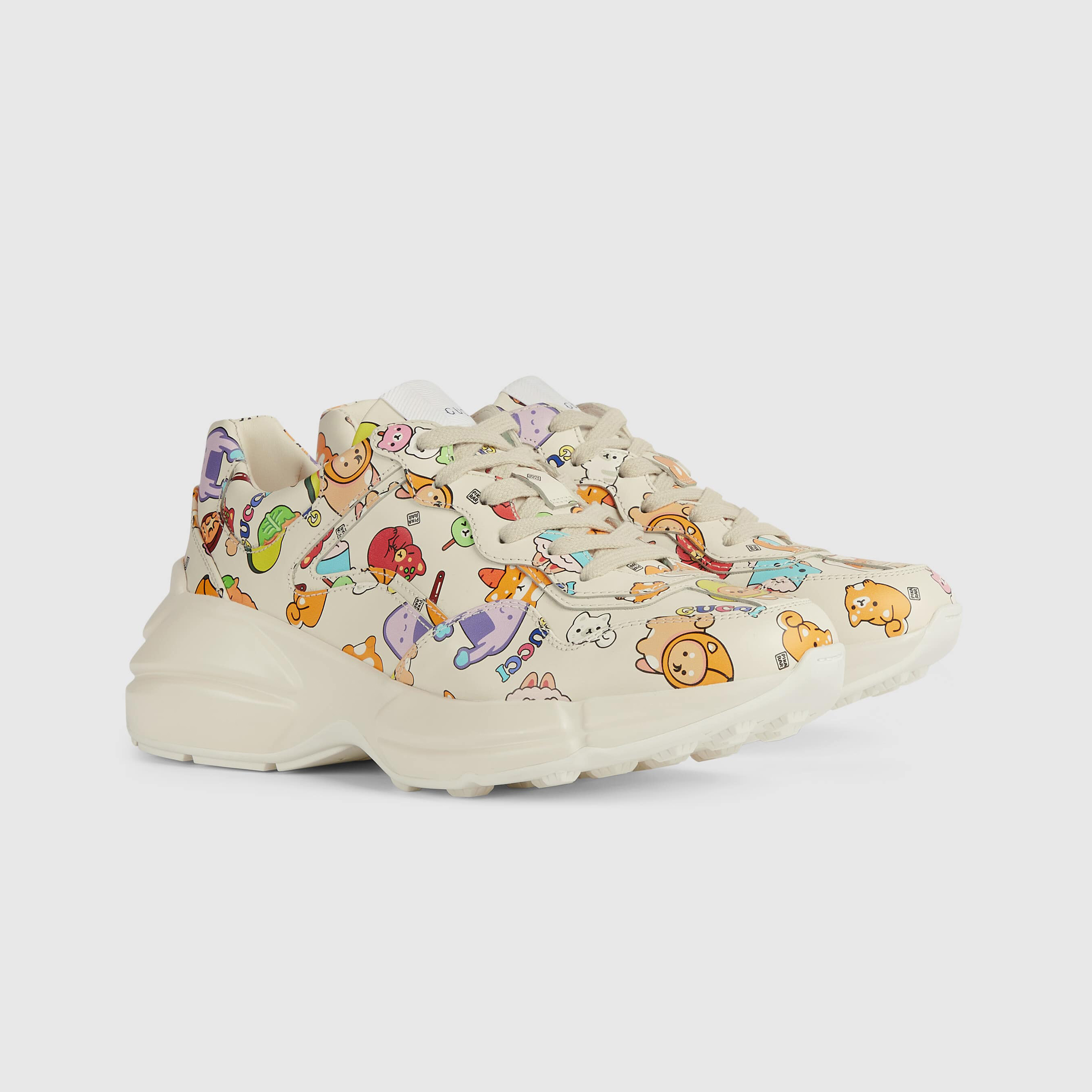 Gucci NIGO White Thick Soled Dad Sports Casual Shoes #nigo57362