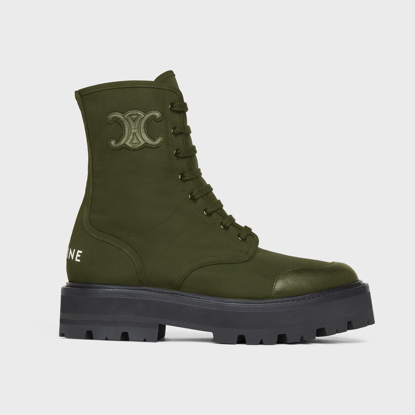 Celine Logo Print Logo Lace-Up Martin Boots Shoes #nigo51317