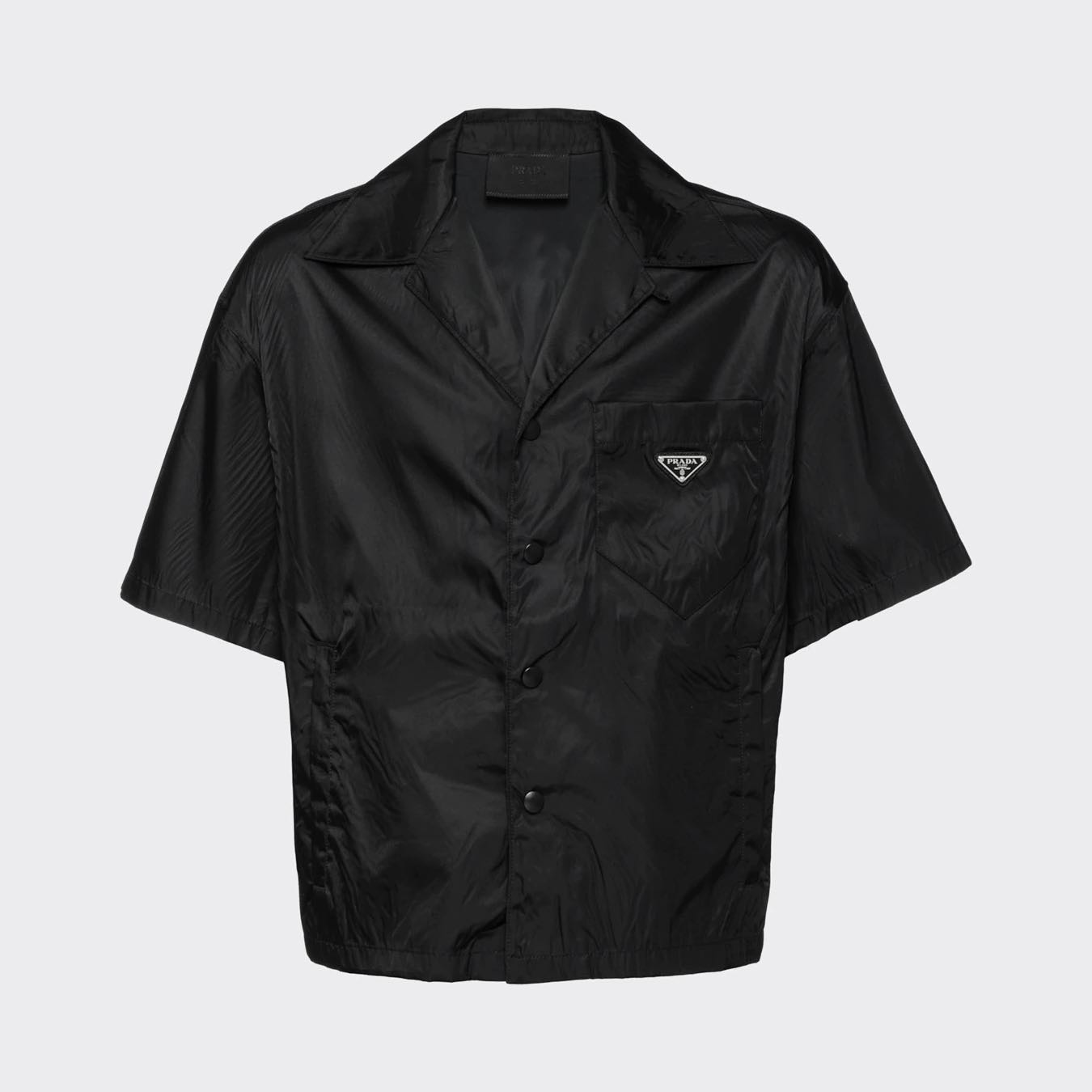 NIGO Prada Man Short Sleeve Nylon Black Shirt #nigo7166