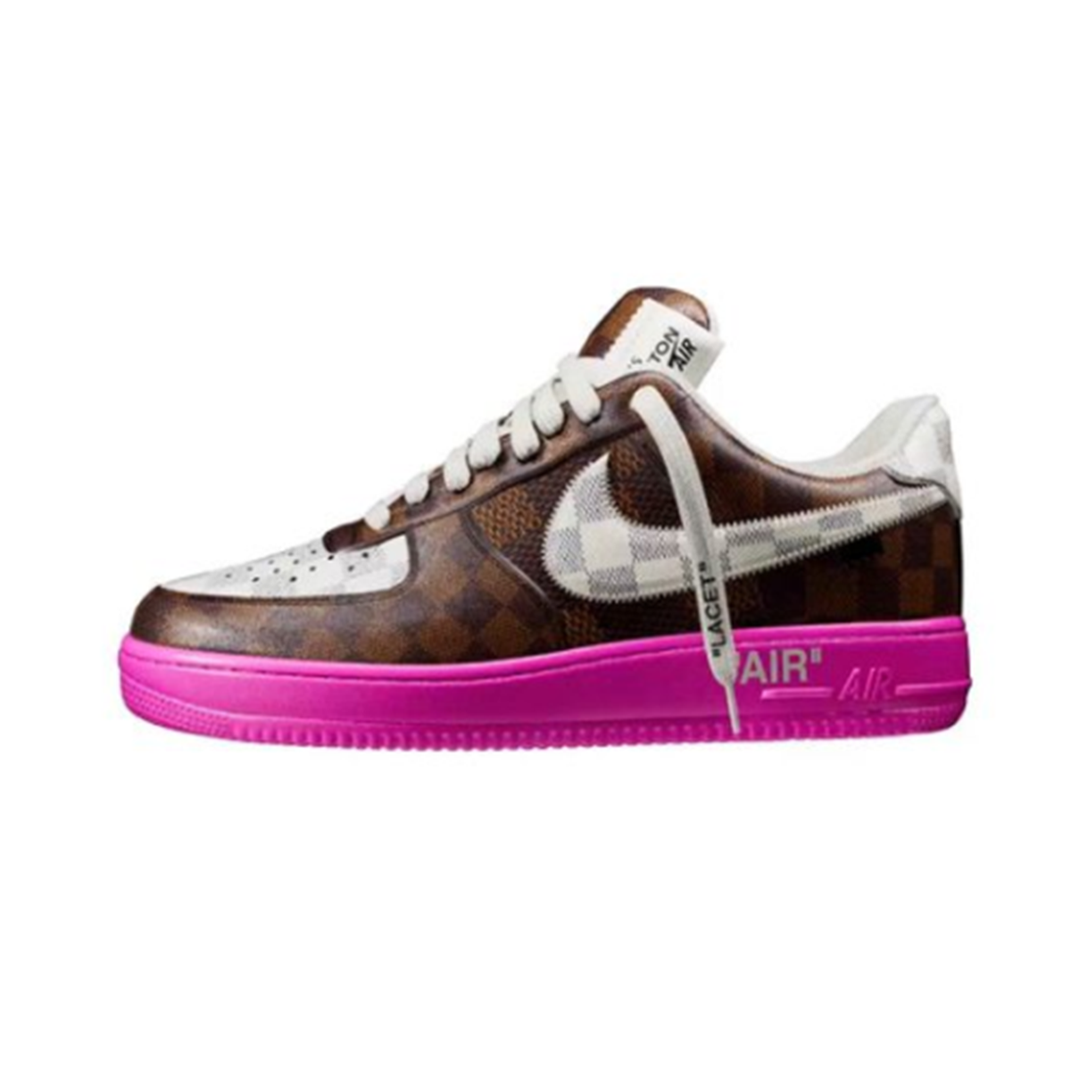 Louis Vuitton Checkerboard Leather Flat Sneakers Shoes #nigo54557