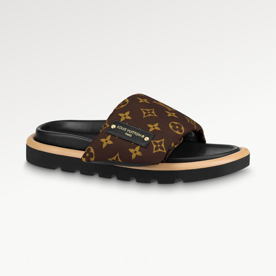 Louis Vuitton NIGO Gradient Printed Logo Flat Casual Slippers Shoes #nigo54932